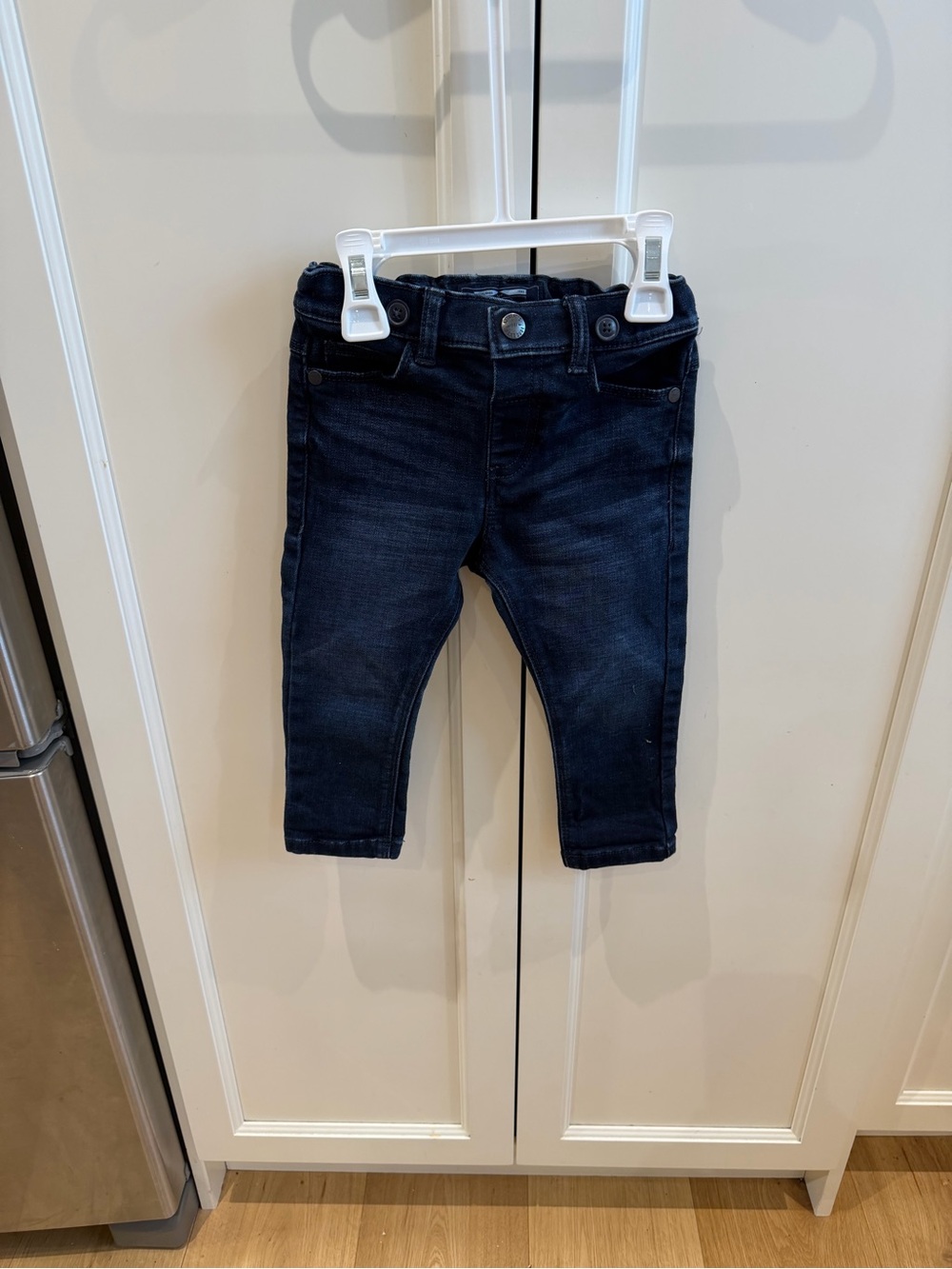 Next 9-12m Dark Blue Stretch Denim